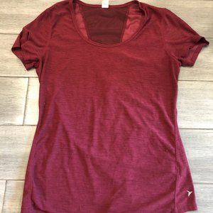 Old Navy Maroon Workout Shirt